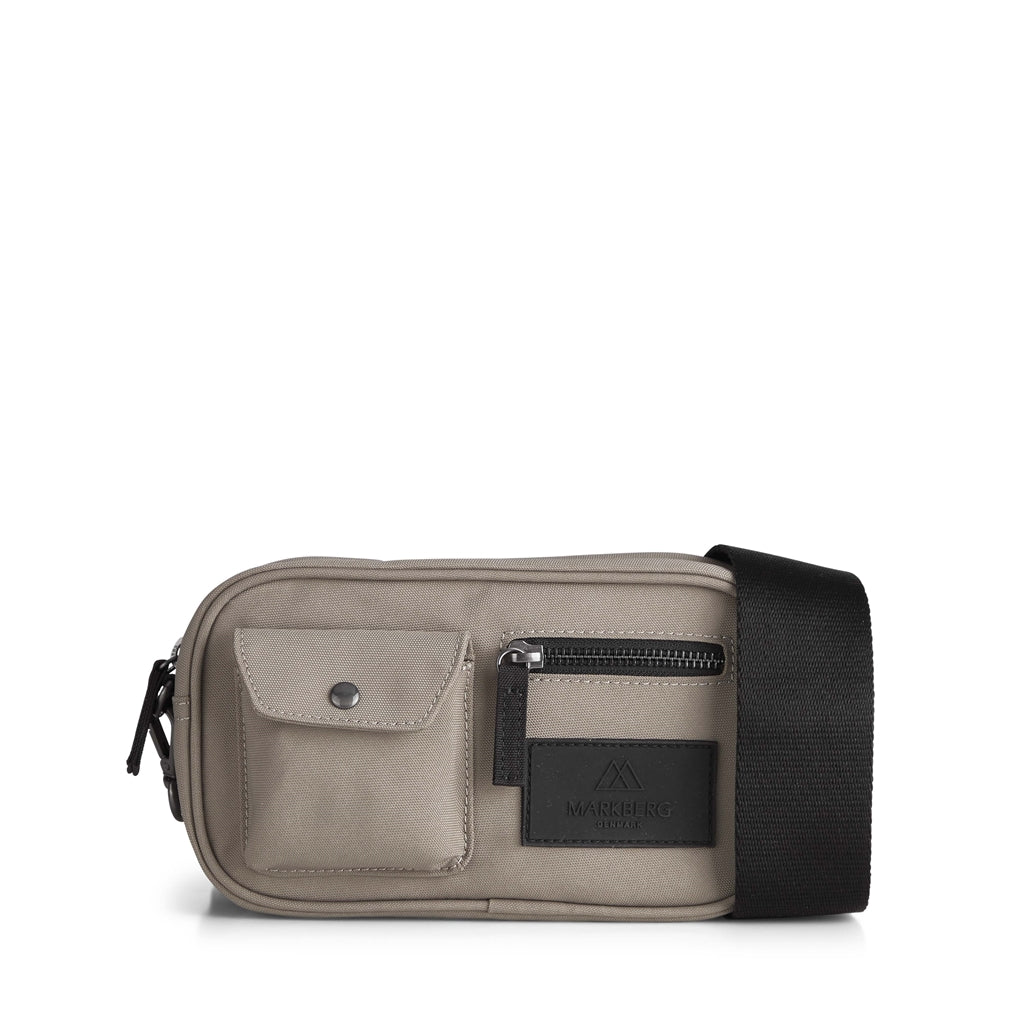 DarlaMBG Recycled crossbodytaske, small - Grey Taupe/sort