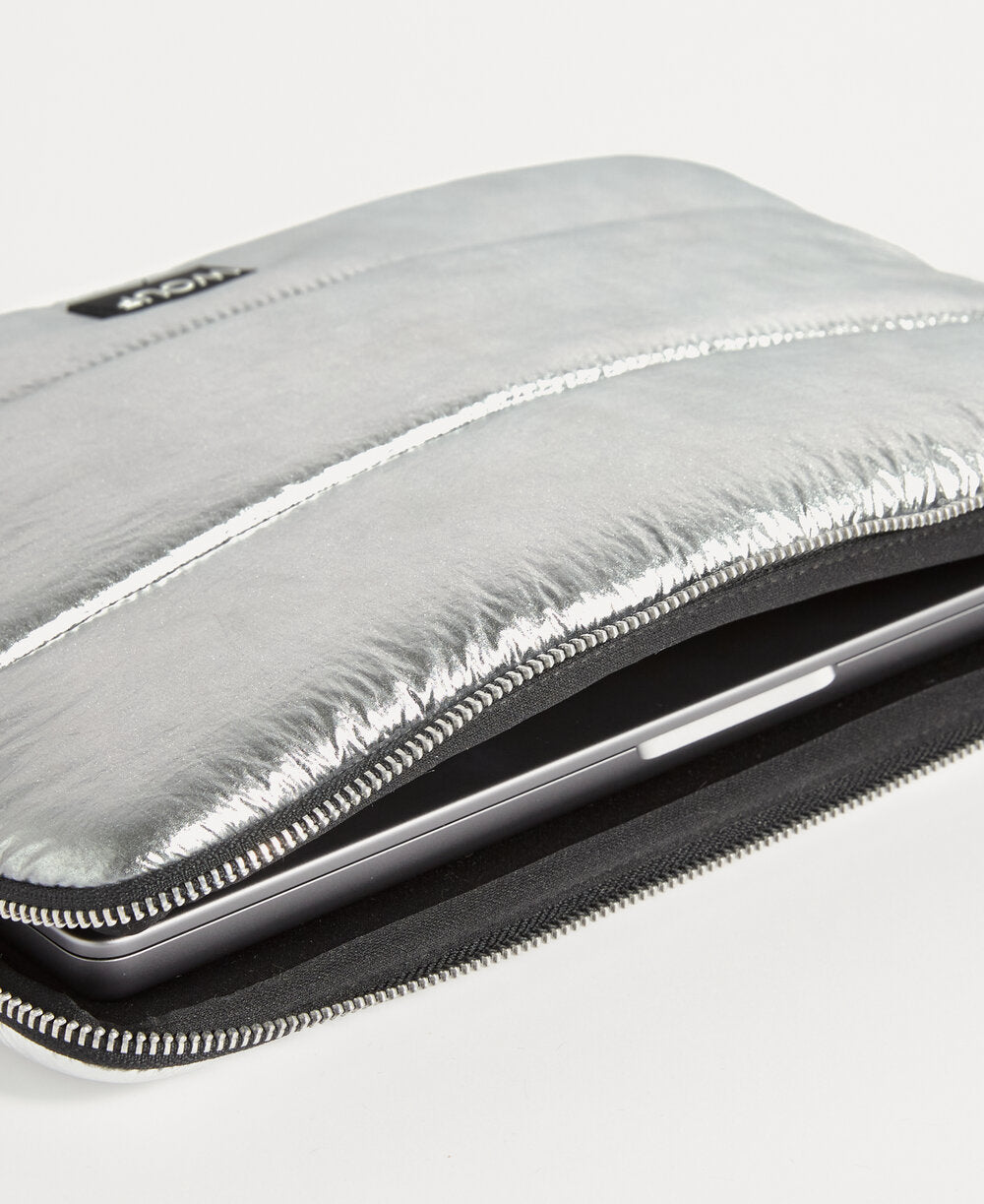 Glossy Computer Sleeve, 13/14 - Sølvfarvet