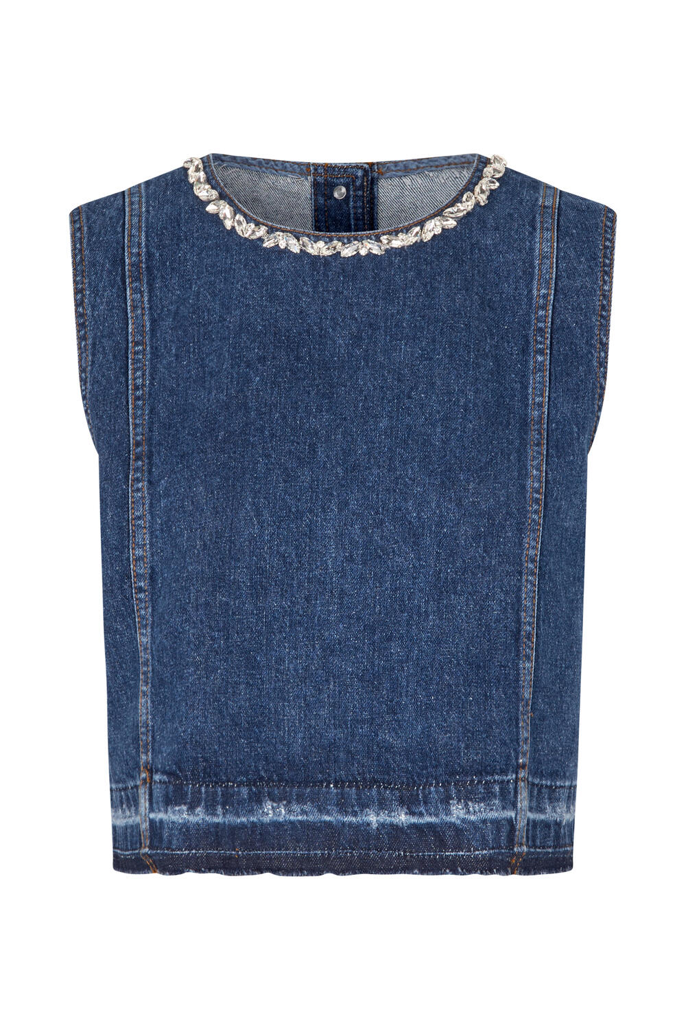 Medine denimtop - Dark Blue Denim