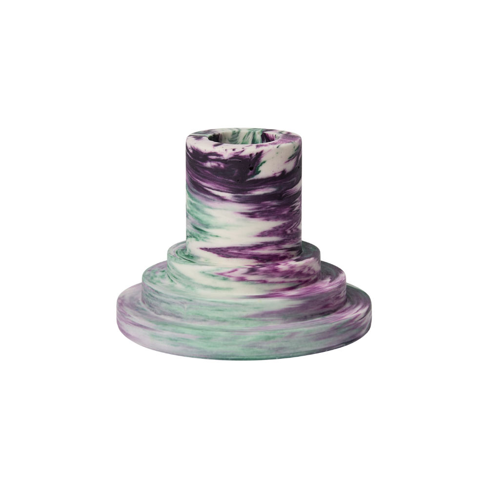 Layered lysestage - lilla/grøn