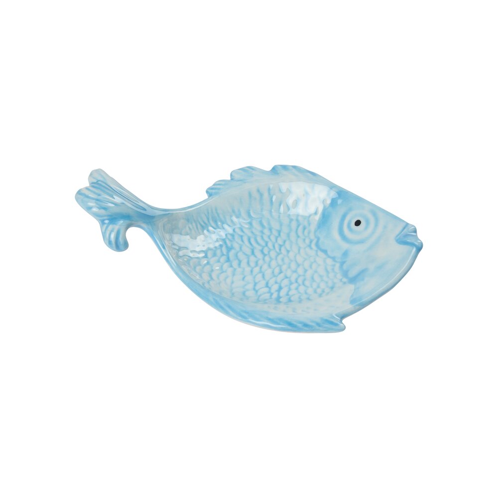 Fiske skål, blå - 20x13 cm.