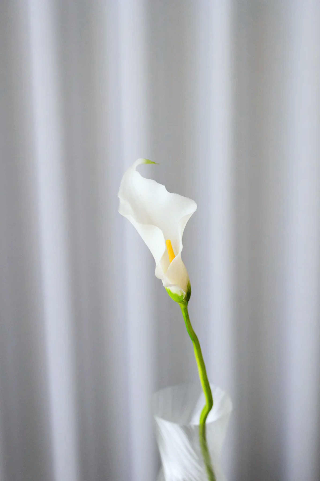 Kunstig Calla lilje - hvid