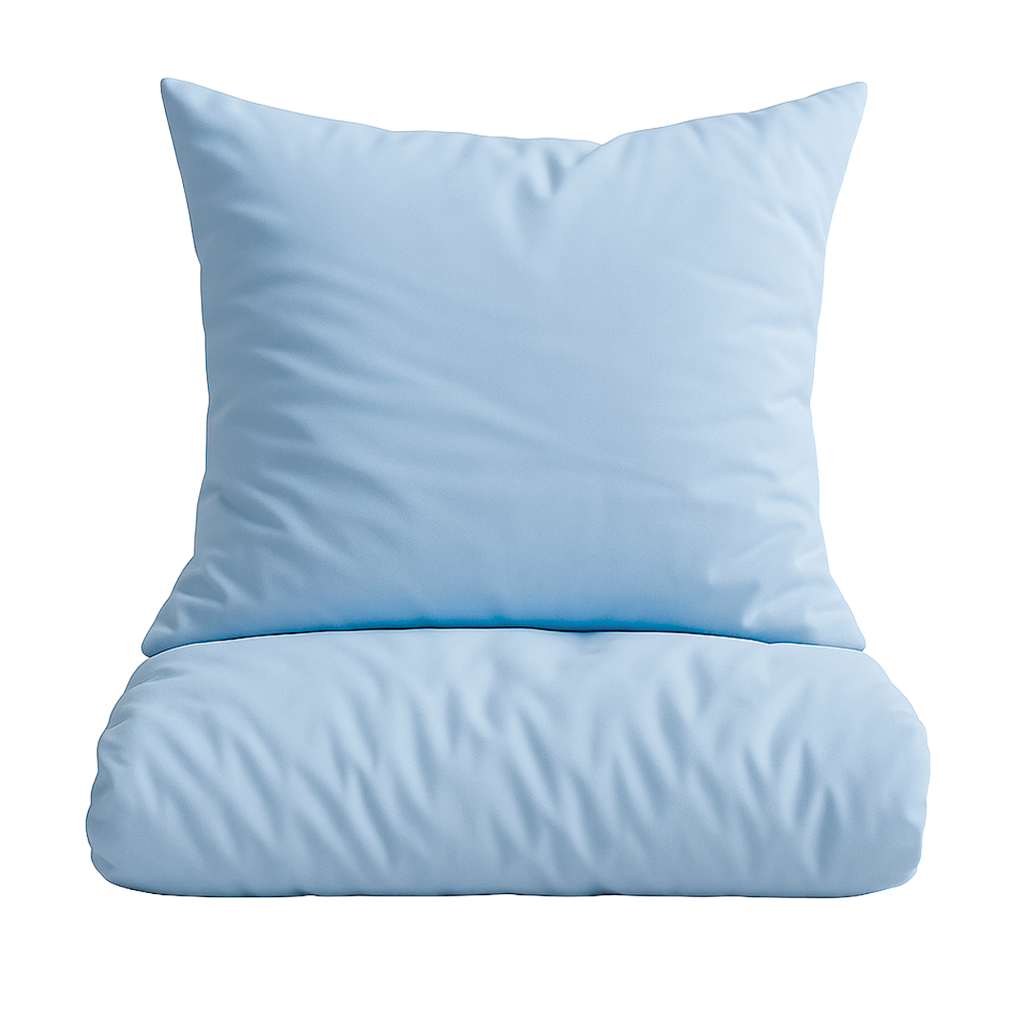 Percale sengetøj - lys blå