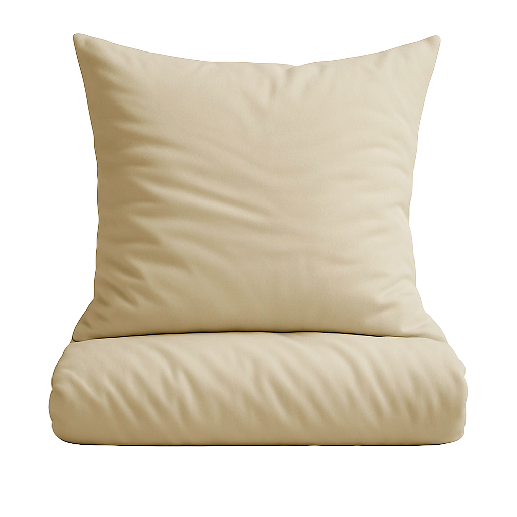Percale sengetøj, 140x220 cm - Mud