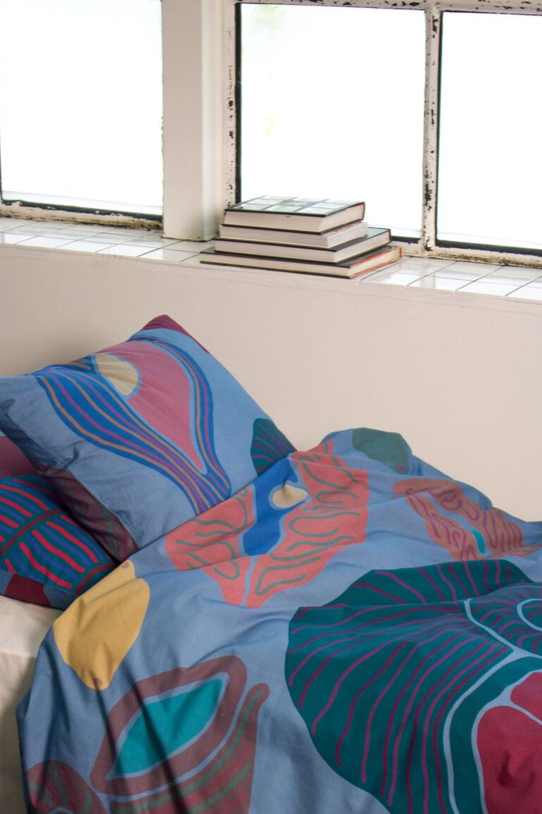 x Some Other Waves percale sengetøj - Lys Blå