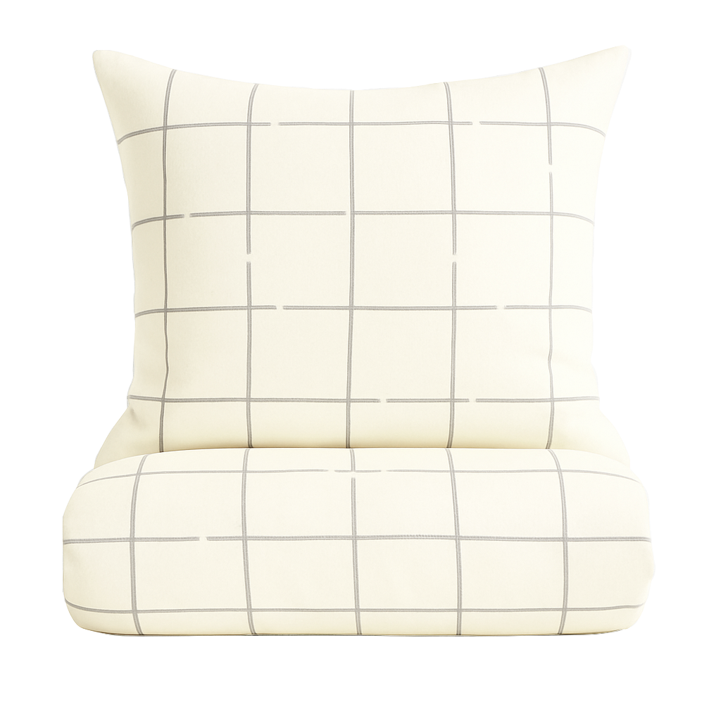 x Mads Barfod Wave Grid sengesæt - gul