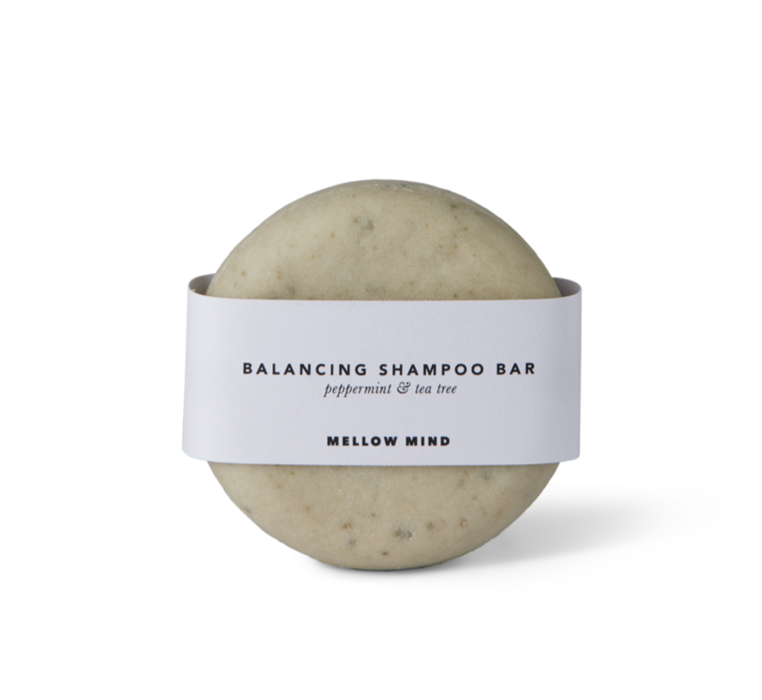 Balancing Shampoo Bar, Peppermint & Tea Tree Oil - 80 g.