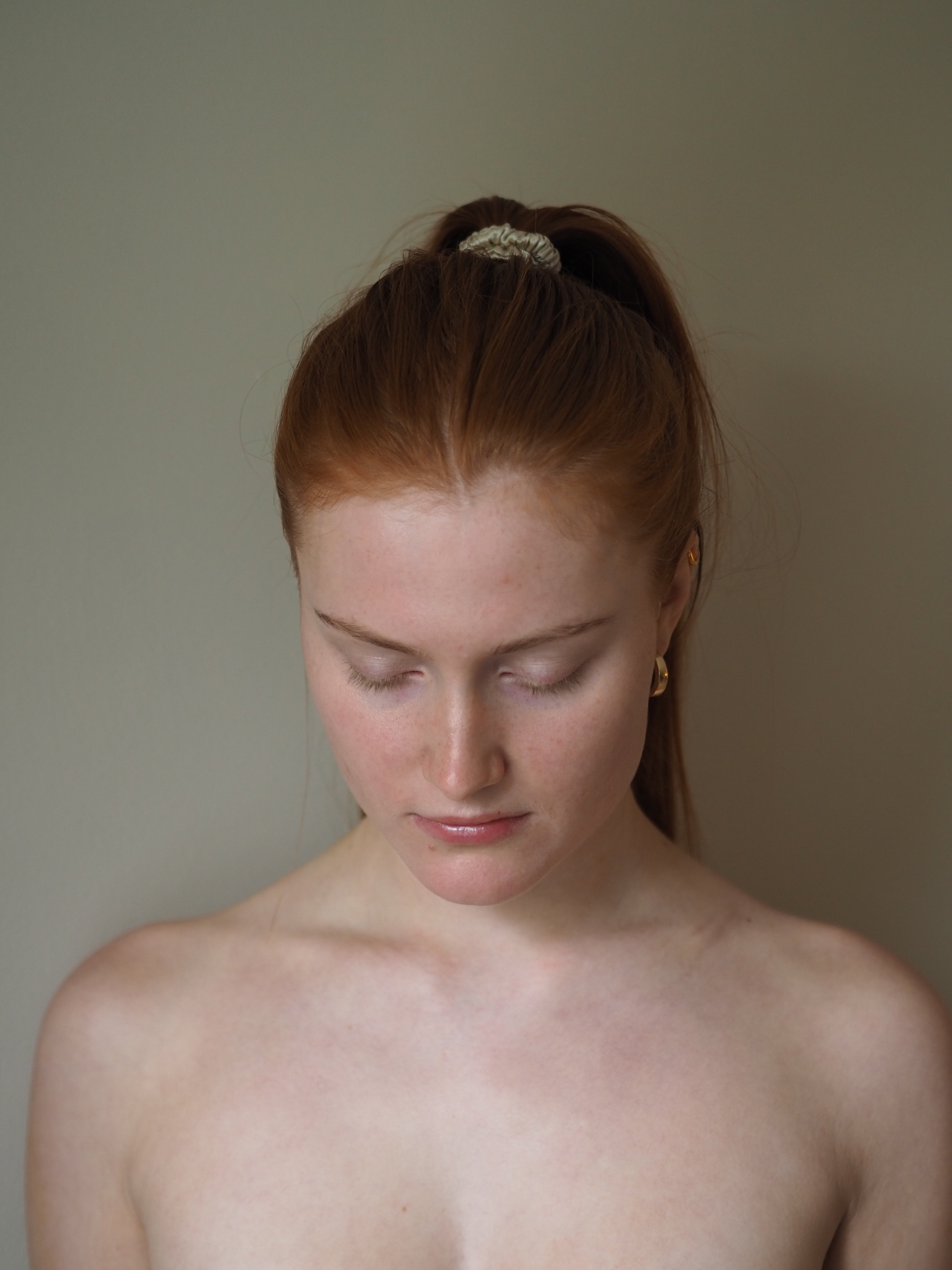 Silke scrunchie - beige