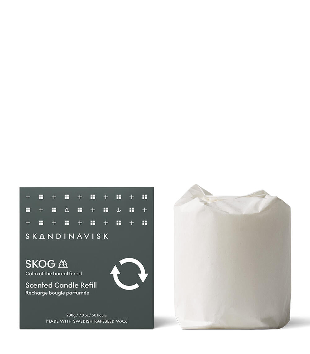 Skog duftlys refill - 200 g.