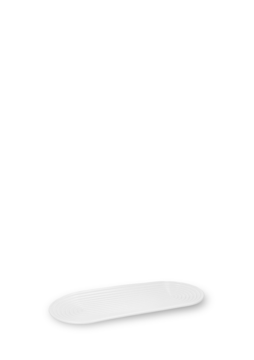 Tura Ovalt serveringsfad/vægdekoration - L34 cm