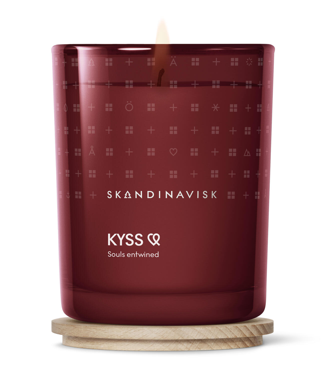 KYSS duftlys, 200g - Cherry red