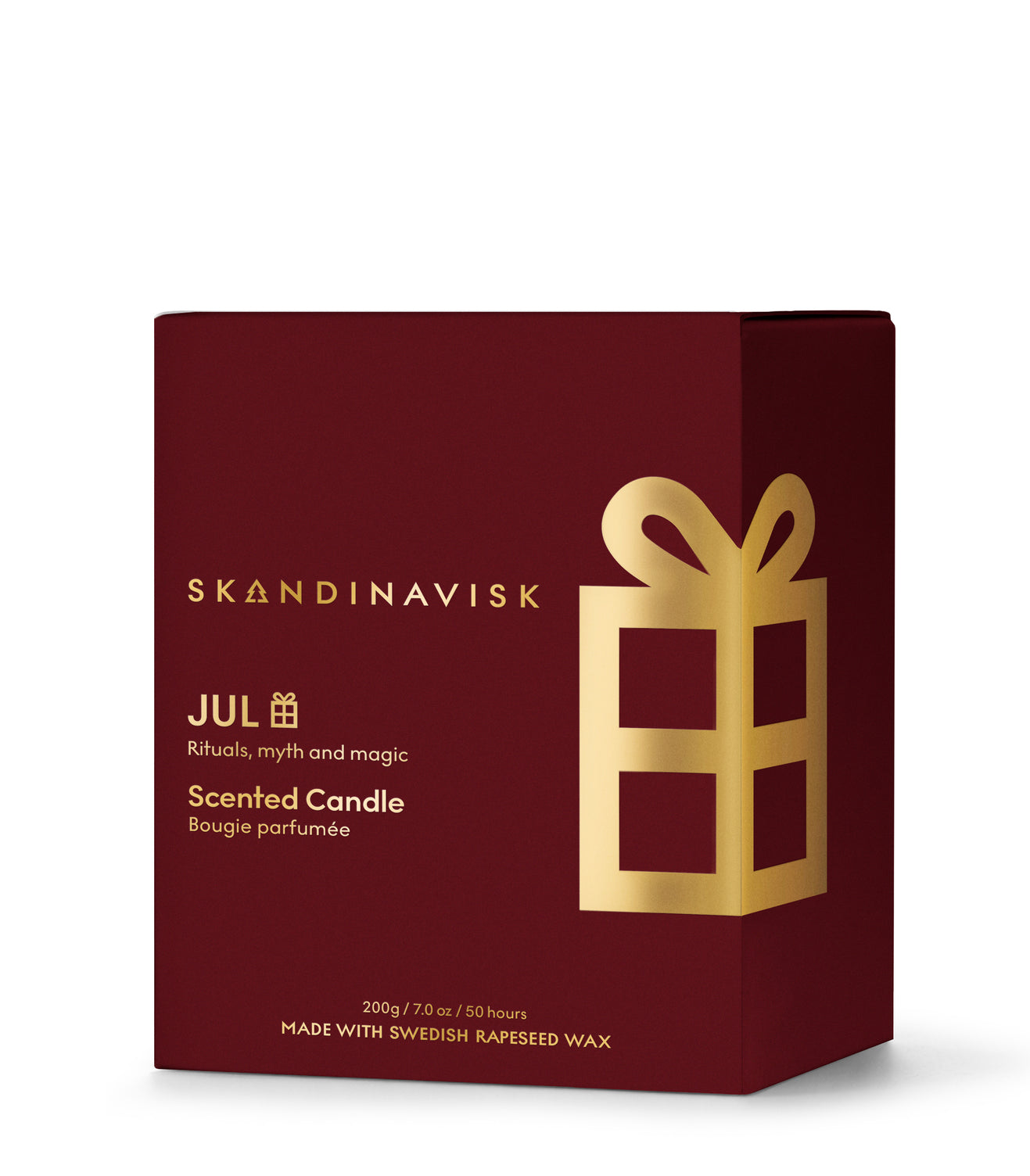 Skandinavisk Jul duftlys, 200 g – Merlot Red