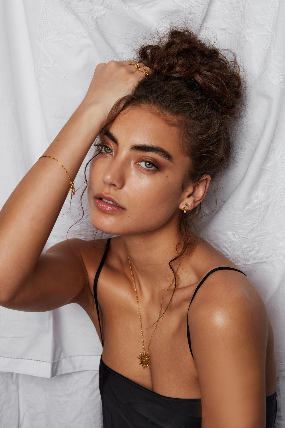 Galaxy ørestik - forgyldt