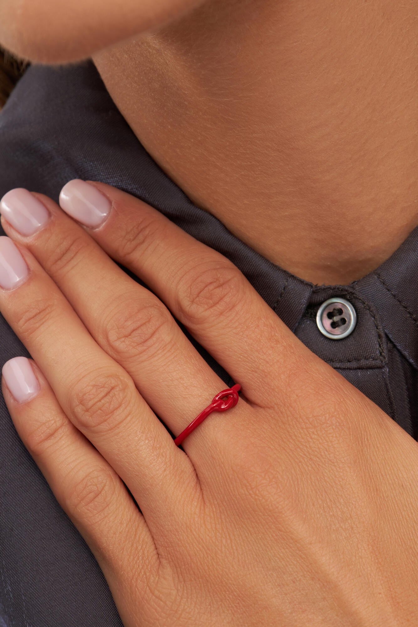 Love Knot ring - Passion Red