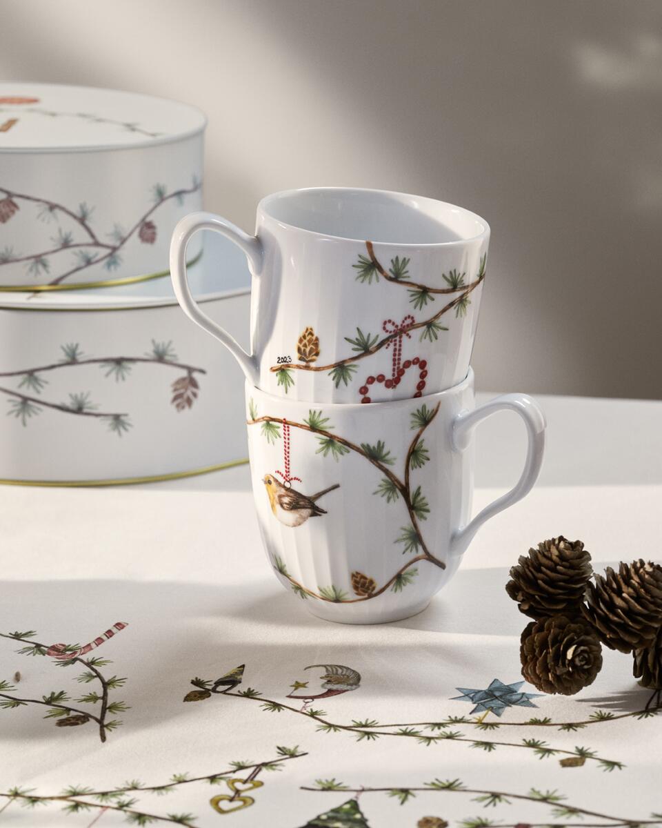 Hammershøi Christmas opbevaringsdåser, hvid - 2 stk.