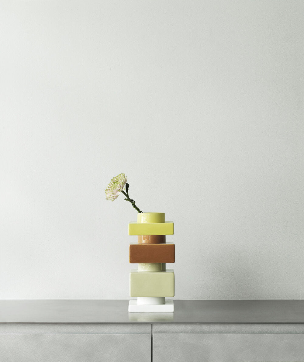 Deko objects lille vase, Lemon - H12 cm.