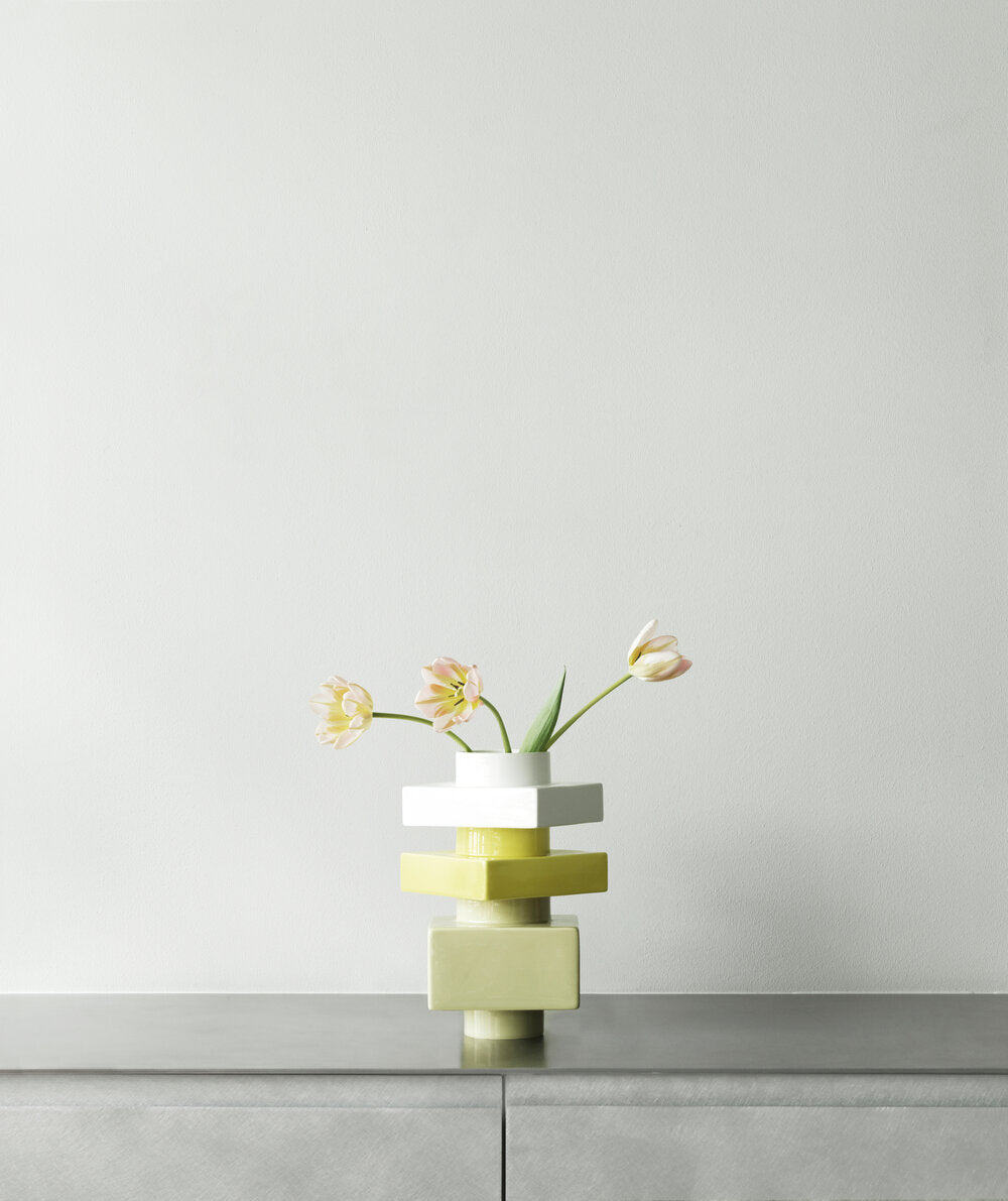 Deko objects lille vase, Snow - H12 cm.