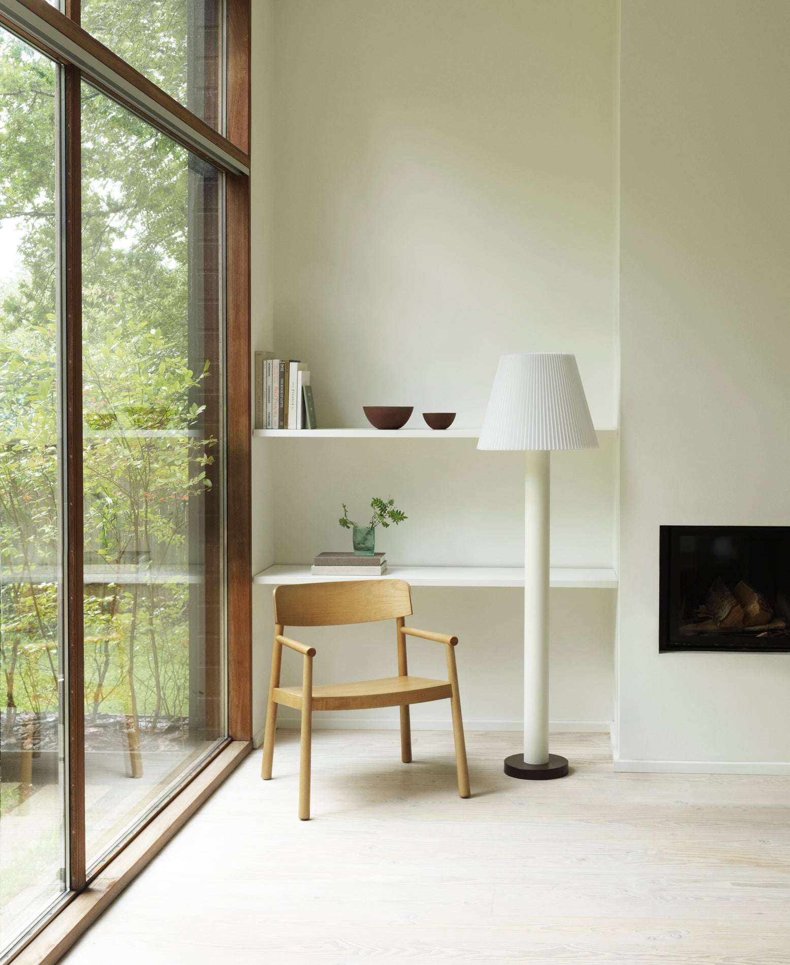 Cellu gulvlampe - hvid