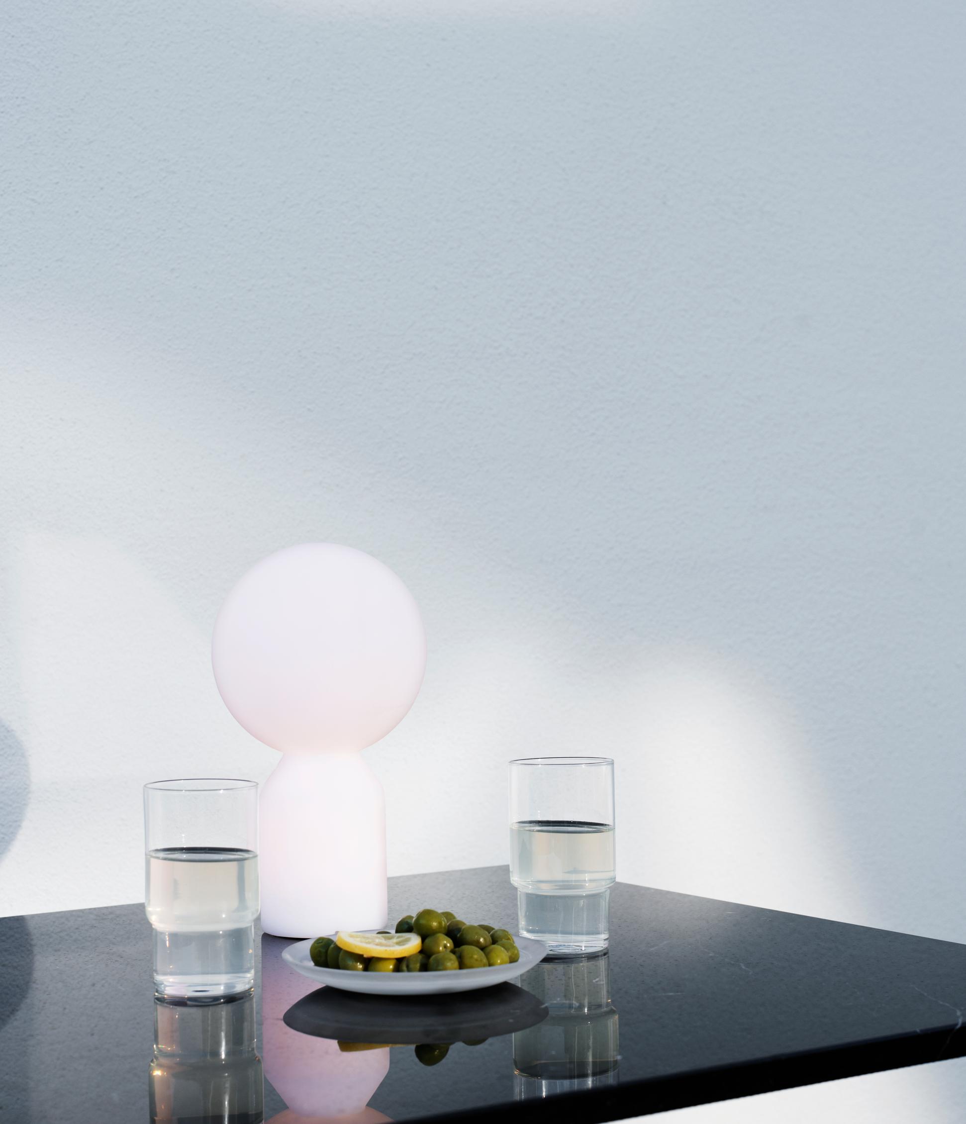 Yo bordlampe, hvid - lille