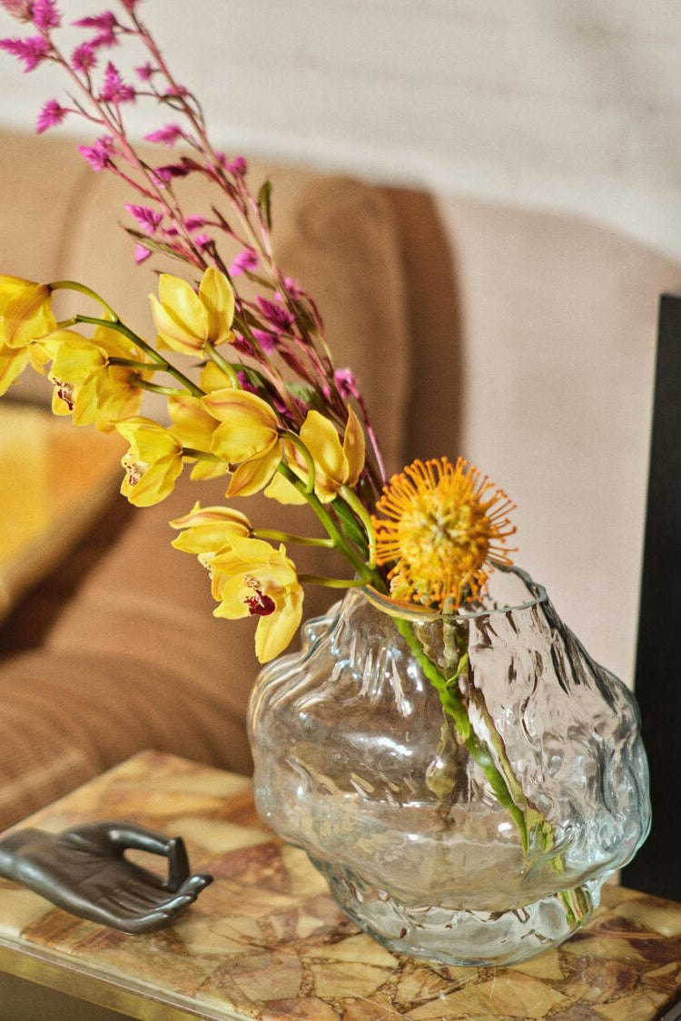 Cloud vase, klar - H24,5 cm