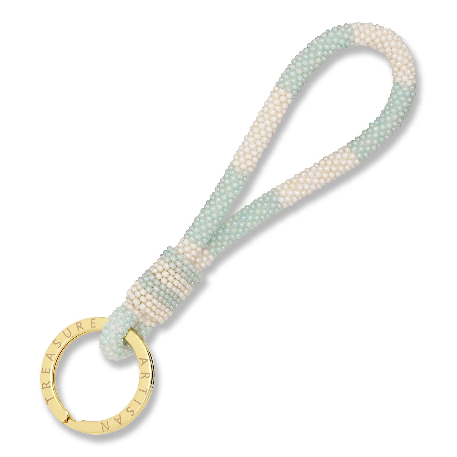 Alba nøglering - Light blue/cream