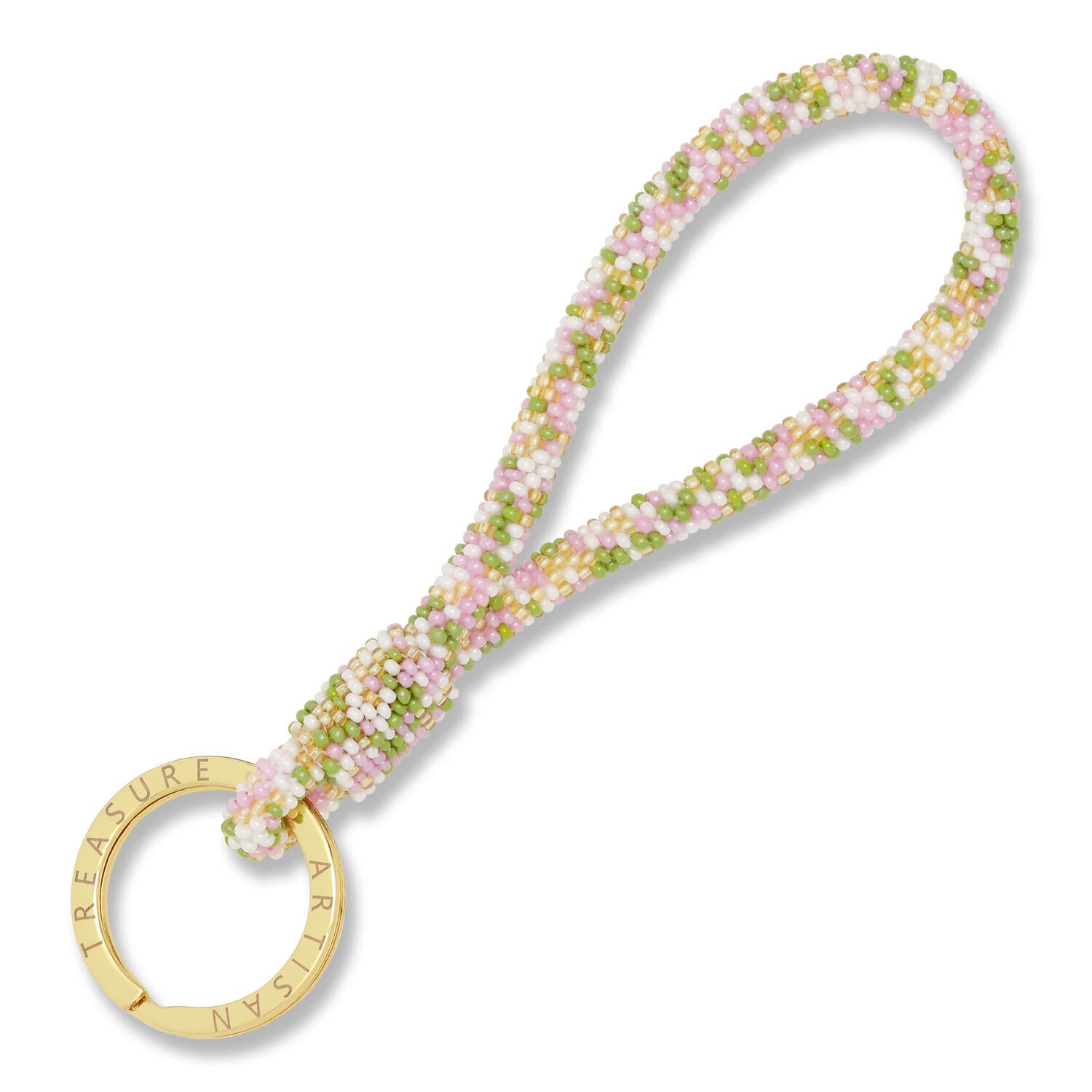 Varese nøglering - Rose/olive/cream/gold