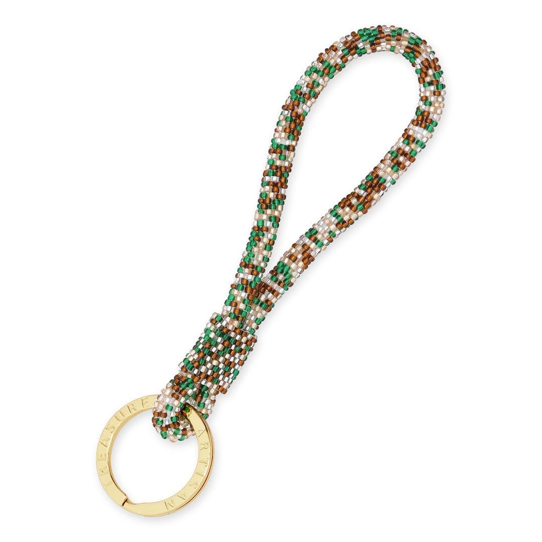 Confetti Verde nøglering - silver/gold/green/brown