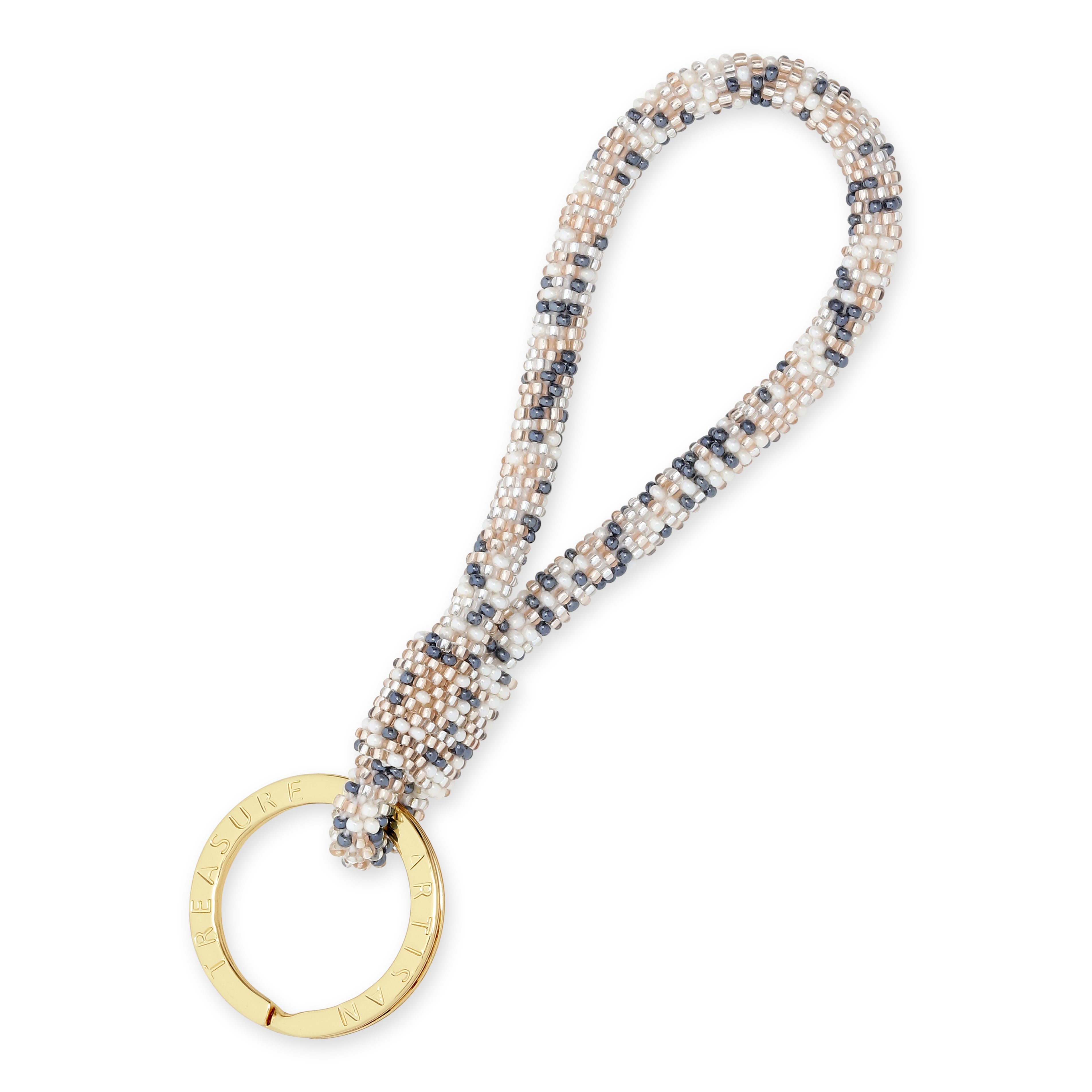 Confetti Natura nøglering - gold/grey/cream/silver