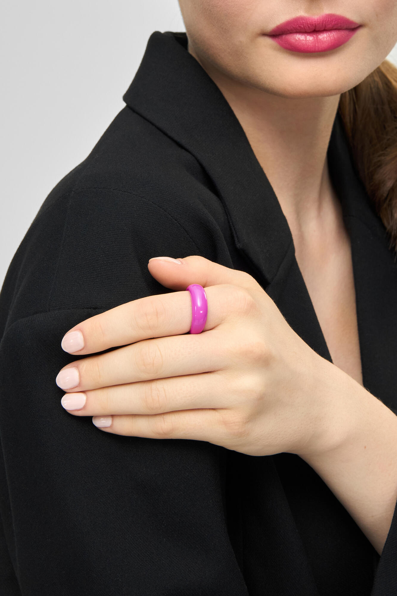 Color Chunky ring - Electric Fuchsia Pink