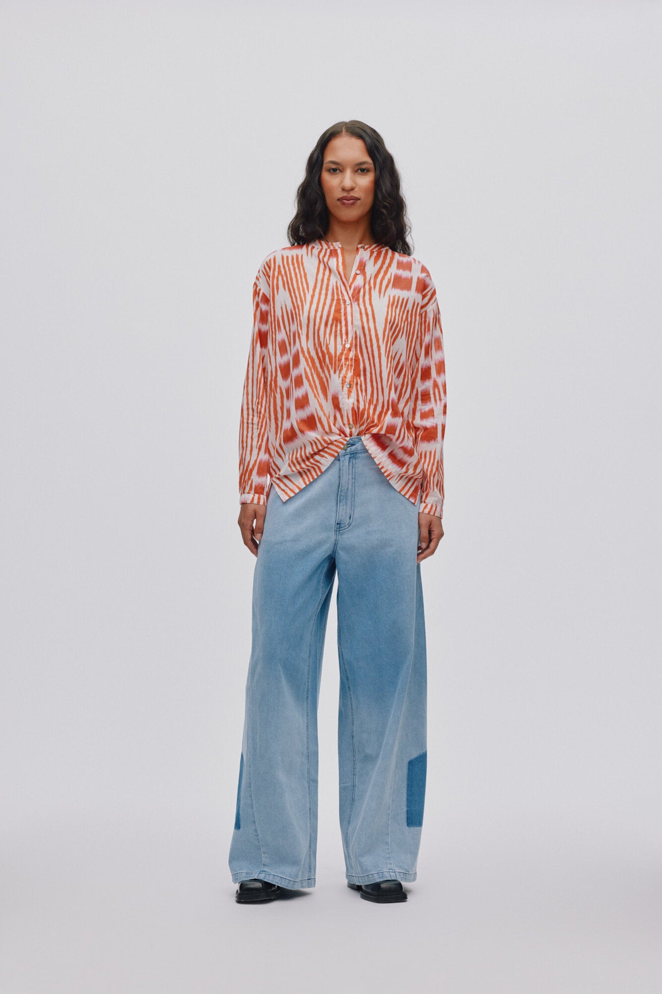 Lane Wide Leg jeans - Light Washed Denim