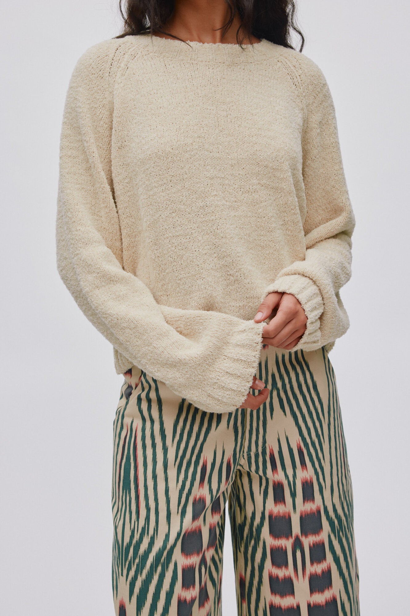 Amari Ikat Combat Crop bukser - Forrest Pink Sand