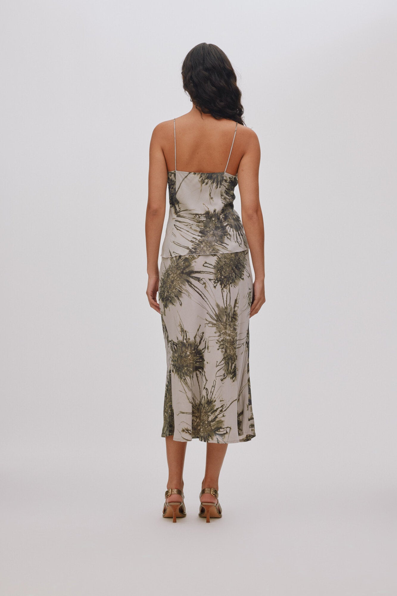 Elmi Sea Urchin Crop Bias nederdel - Grey Combo
