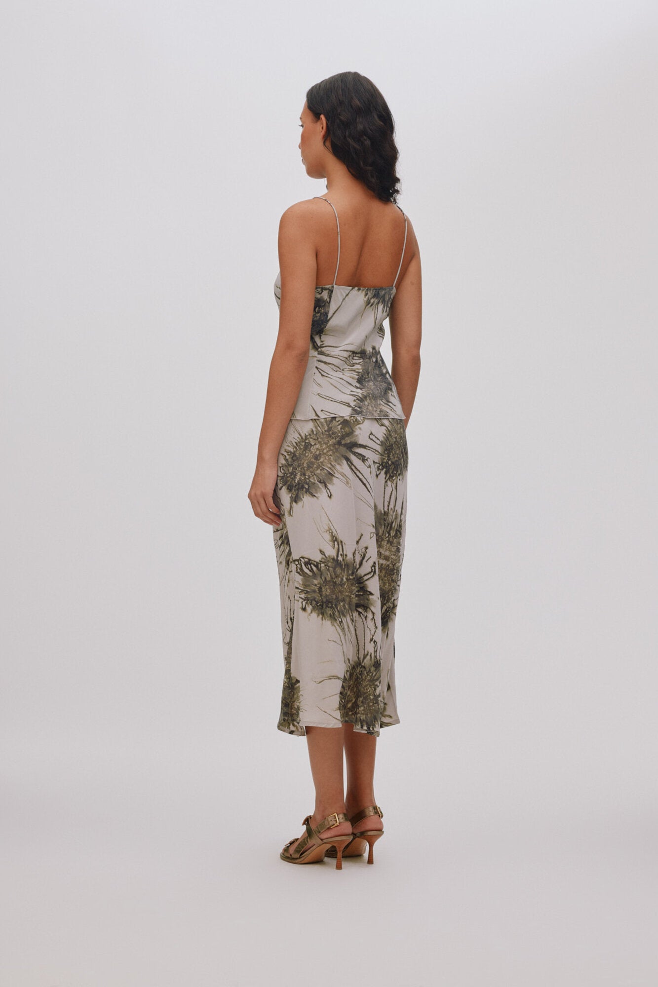 Elmi Sea Urchin Crop Bias nederdel - Grey Combo