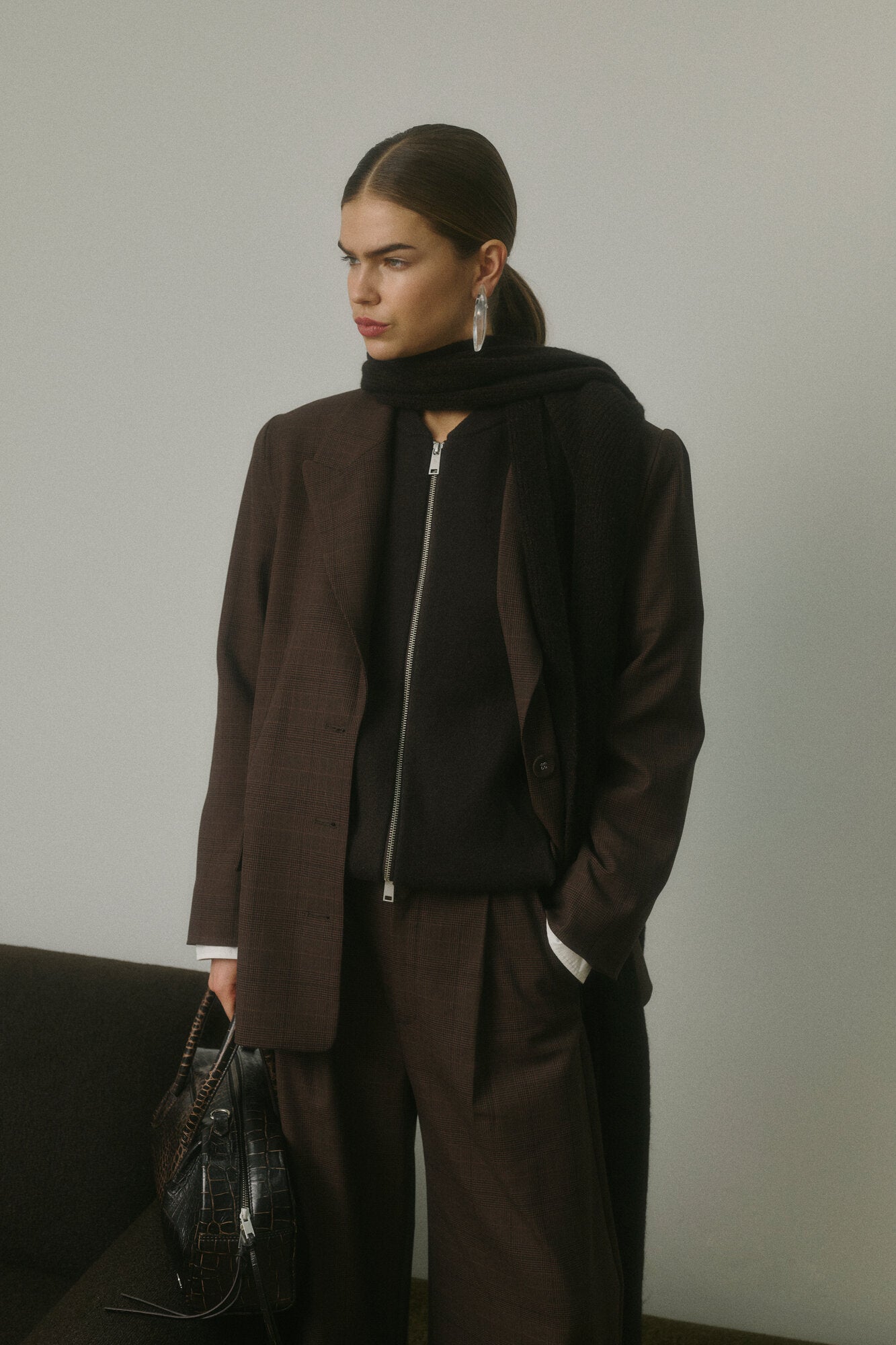 GZlavana blazer - Brown Check