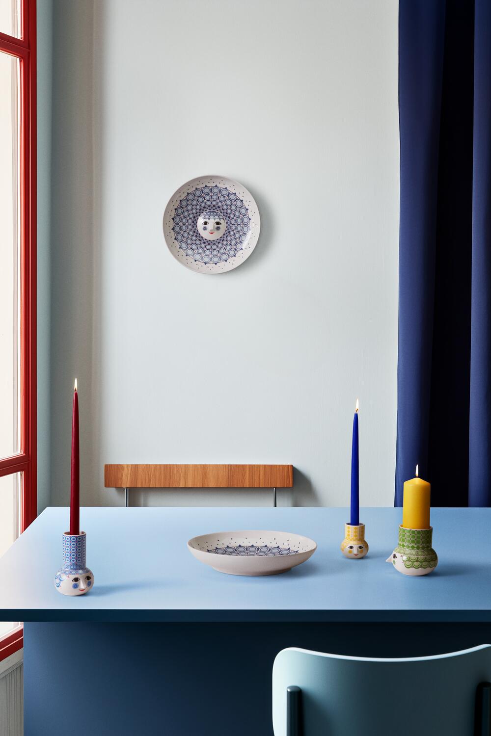 Olga fad, blå - Ø33 cm