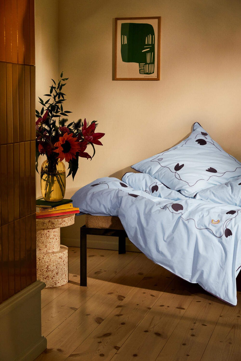 x KIMPOP Lollipop sengesæt - lyseblå