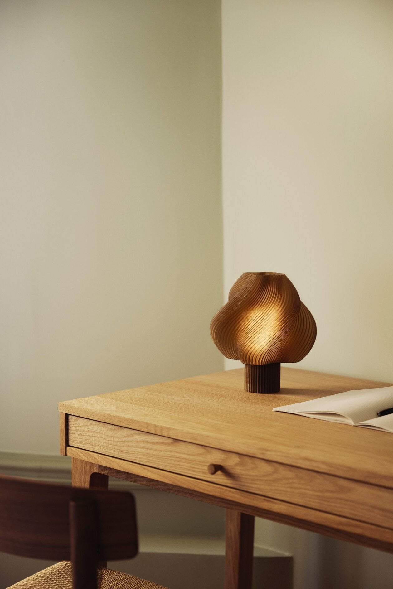 Soft Serve trådløs lampe, H23 cm - Caramel