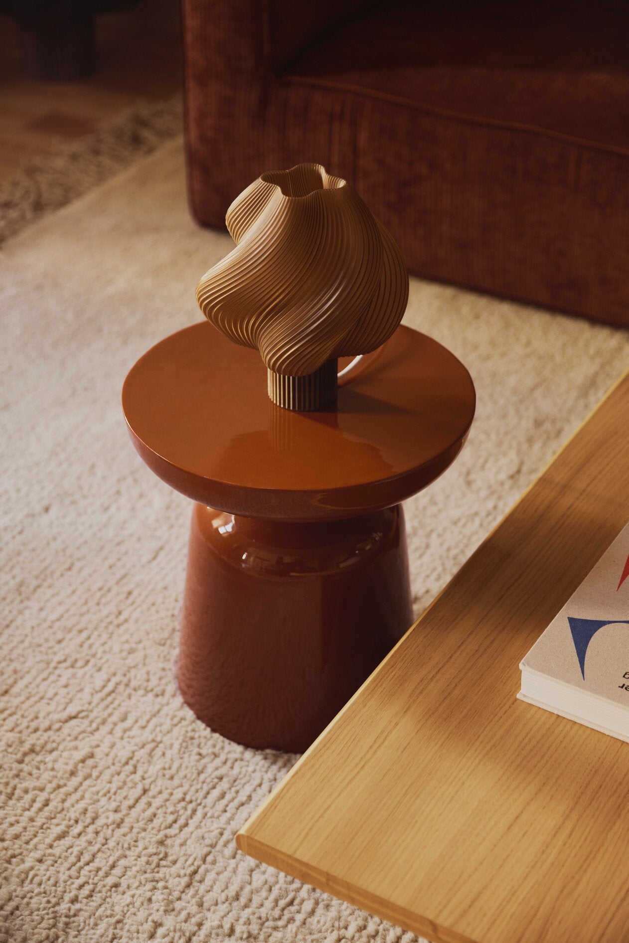 Soft Serve bordlampe, H26 cm - Caramel