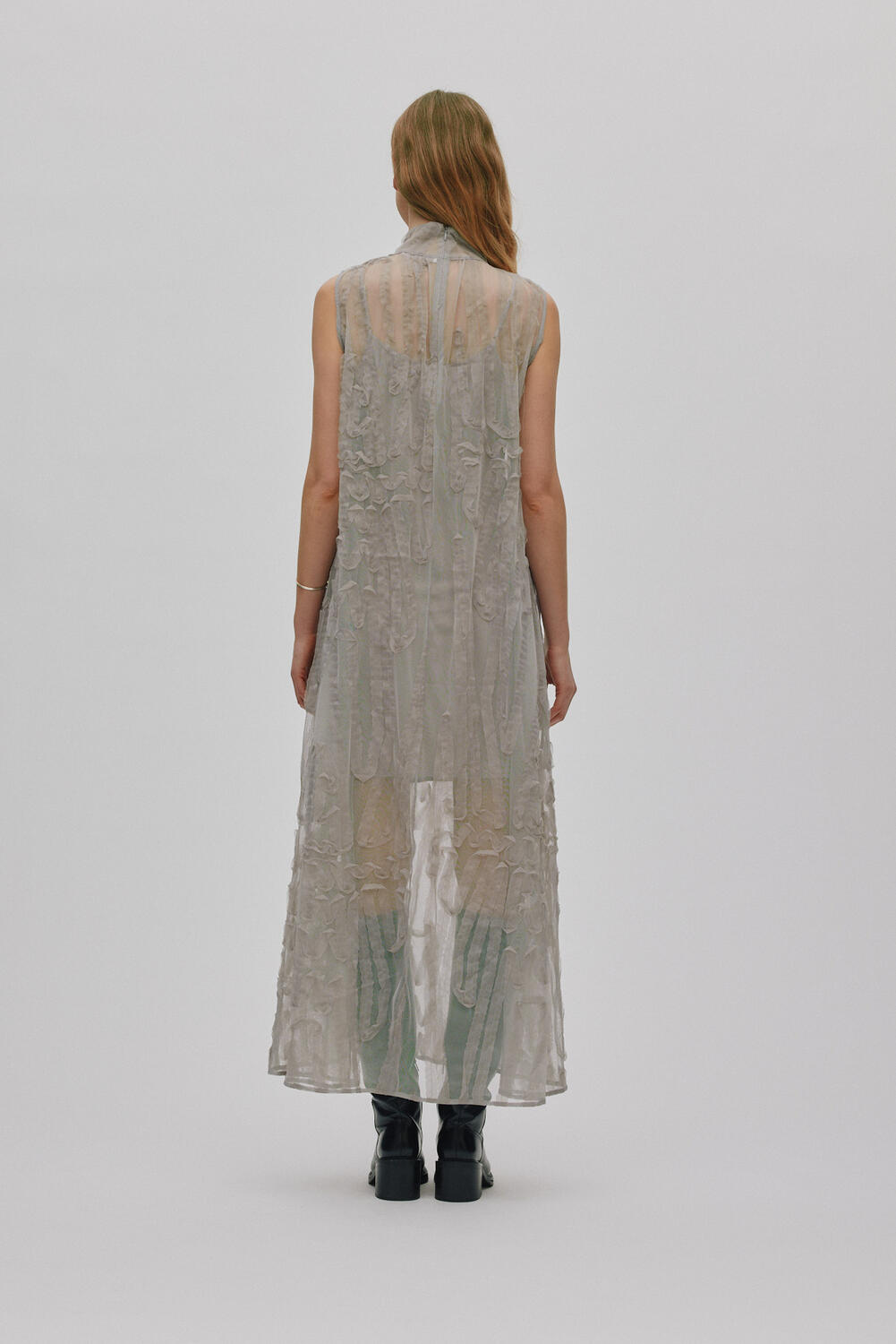 Allison kjole - Silver Grey