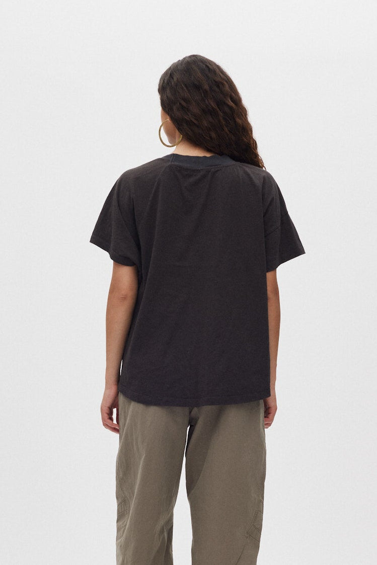Ary fragile boxy t-shirt - Faded Black