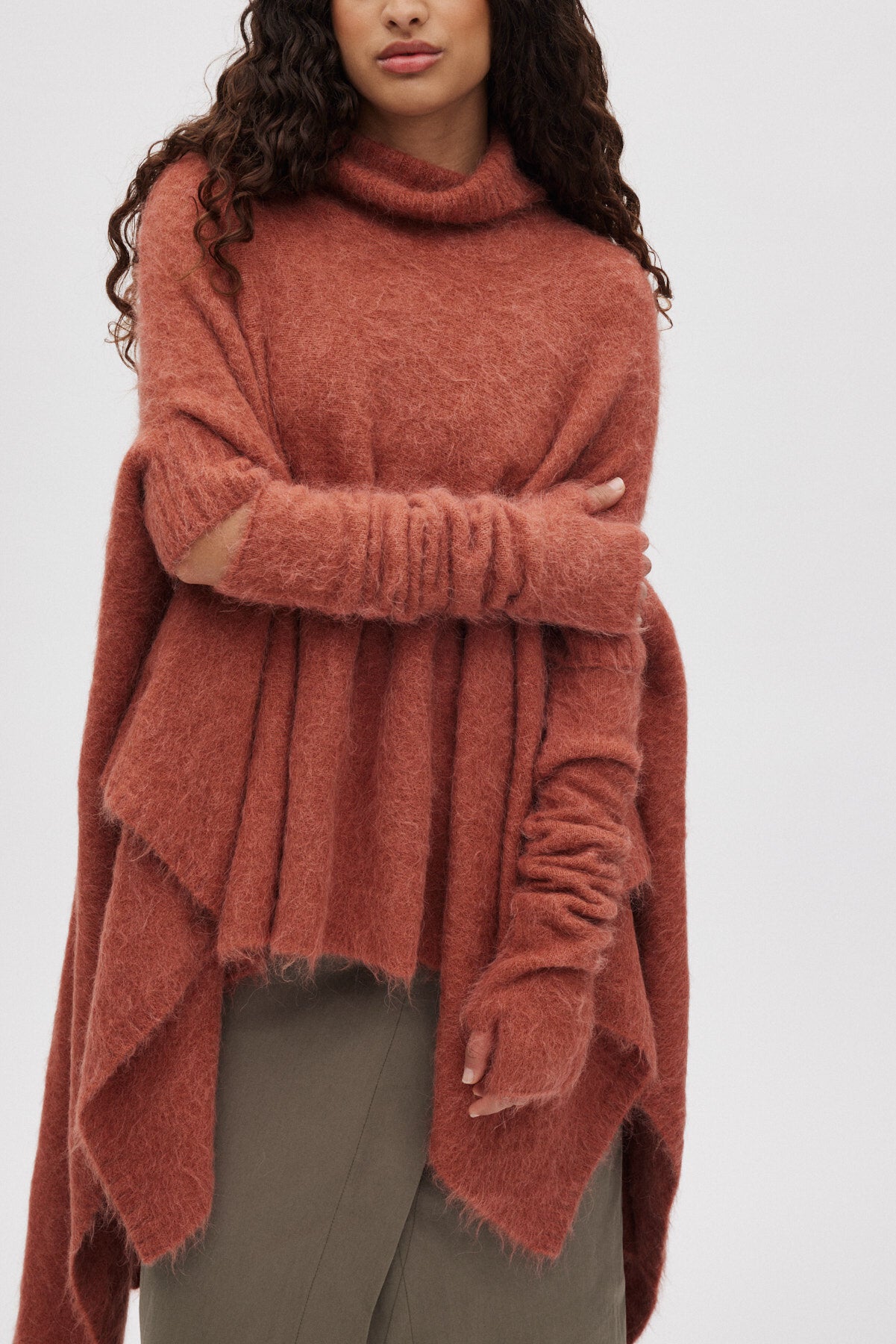 Lorisa fluffy armvarmere - Redwood