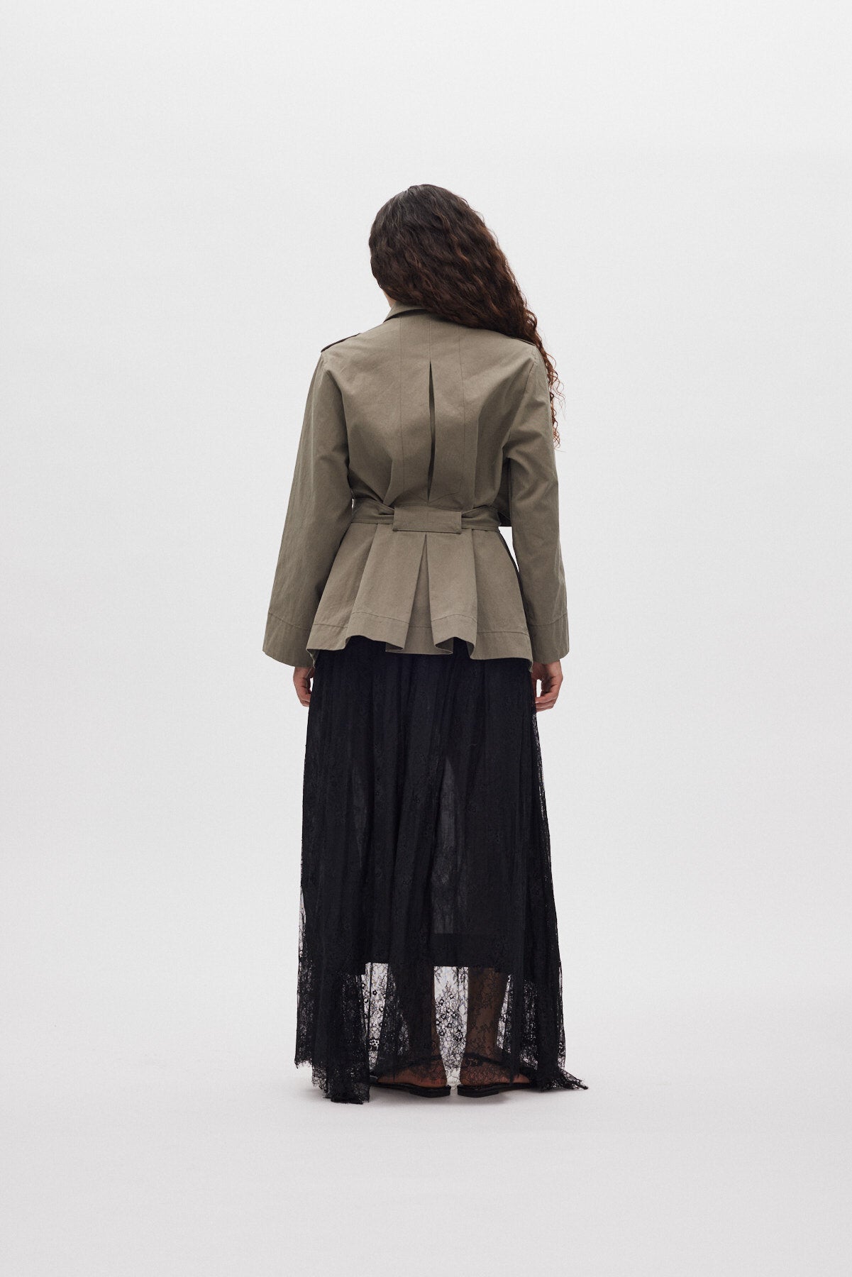 Nadira utility cropped jakke - Asphalt