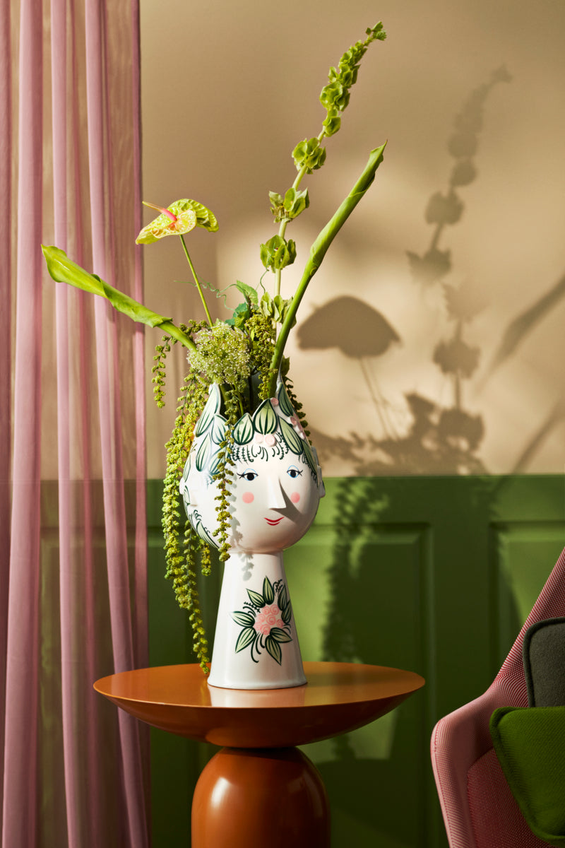 Titania vase, H50 cm - grøn