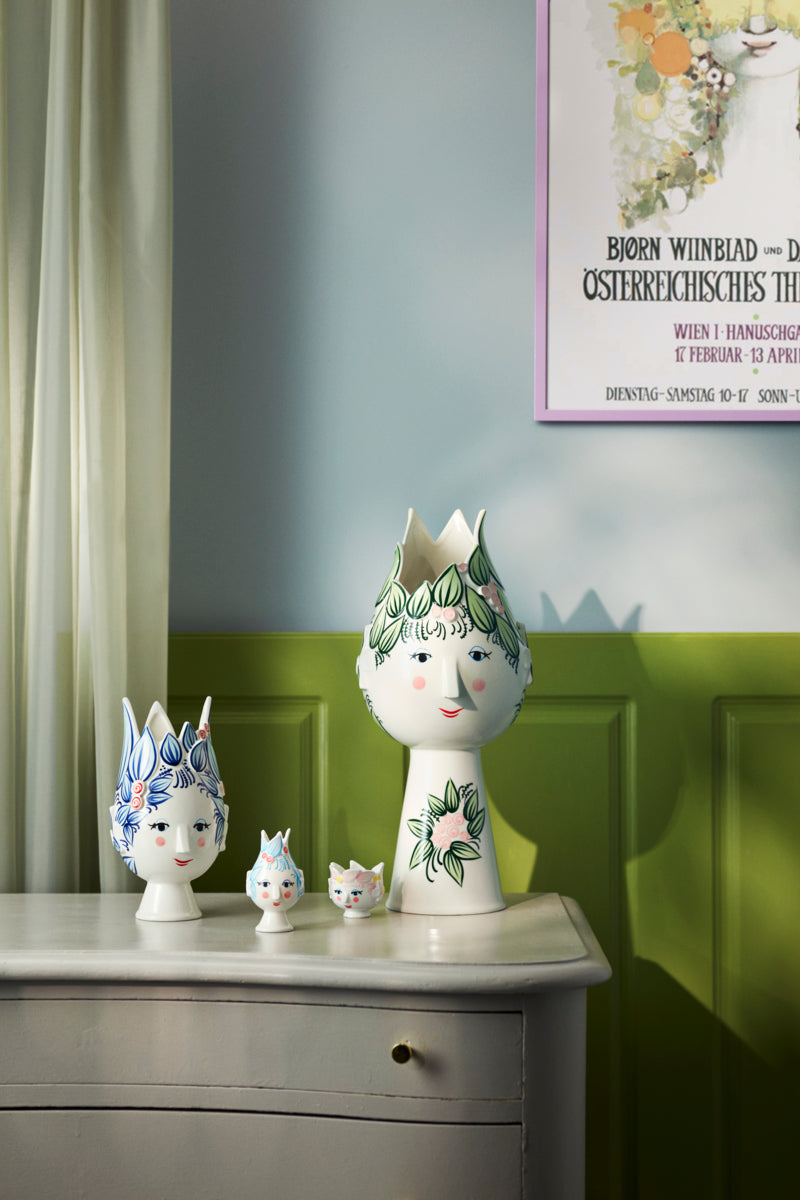 Titania vase, H50 cm - grøn