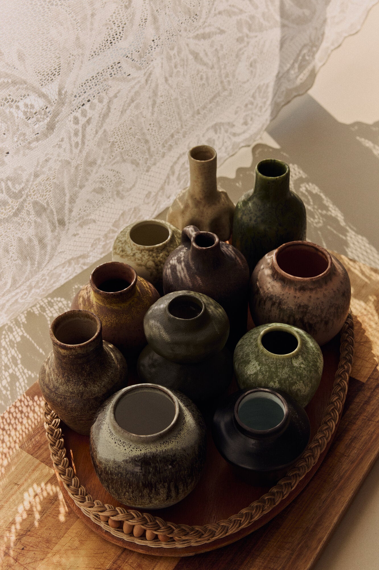 70s ceramics vaser, Canyon - 4 stk.