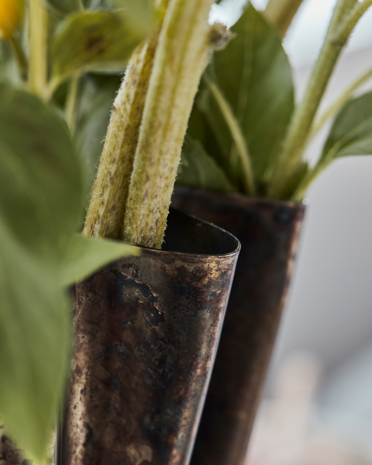 Flood vase, Antik brun - H33 cm