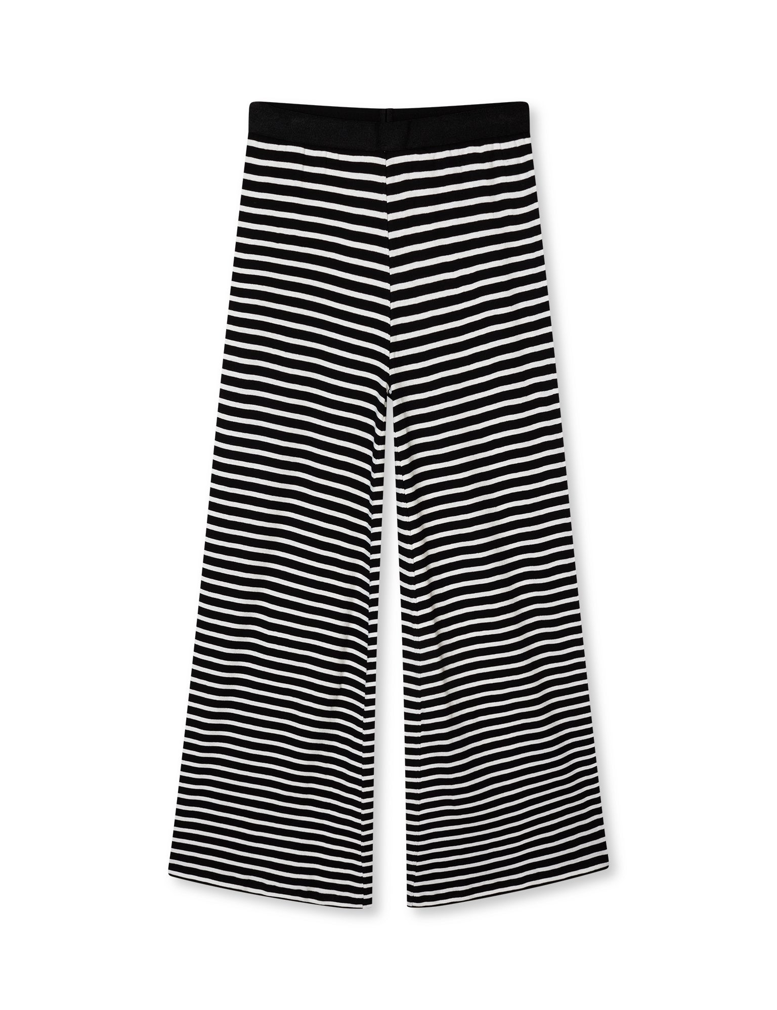 2X2 Cotton Stripe Veran bukser - Black/White Alyssum
