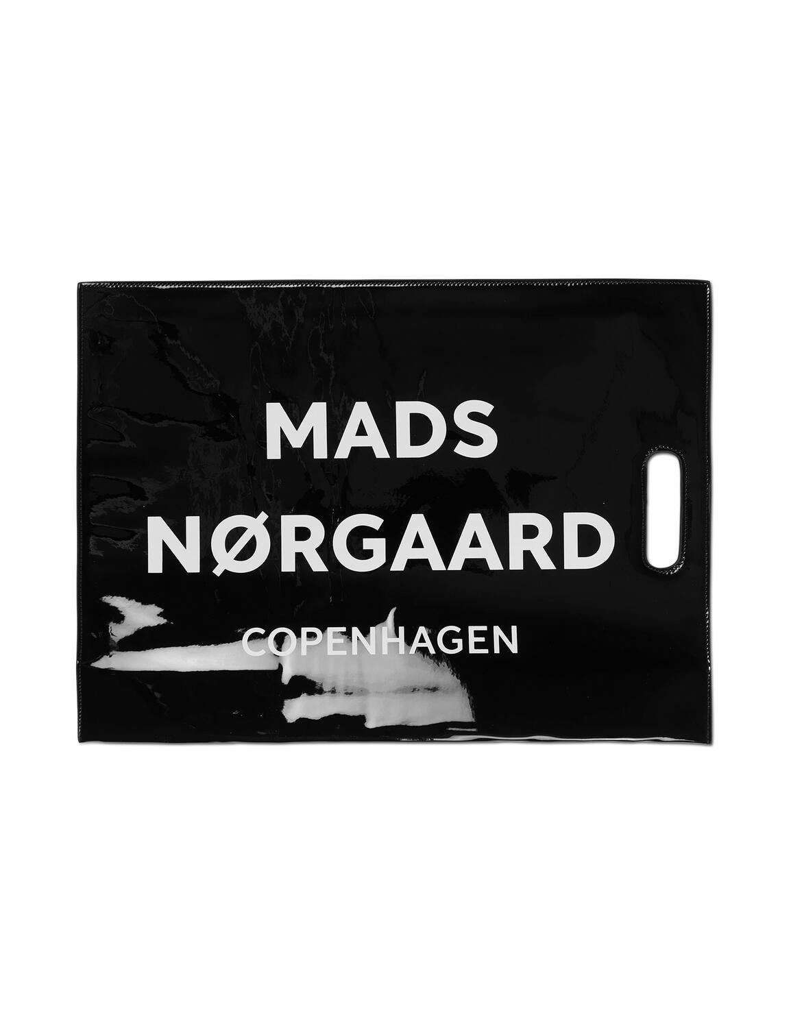 Press Lacquer Foldy Clutch - sort