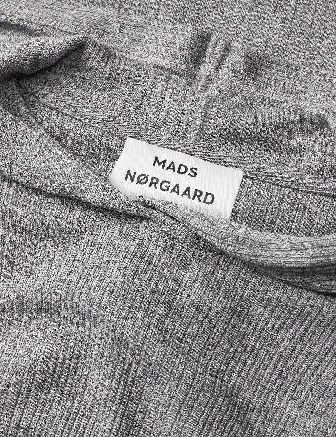 Point Wool Tilla Hood langærmet t-shirt - Grey Melange