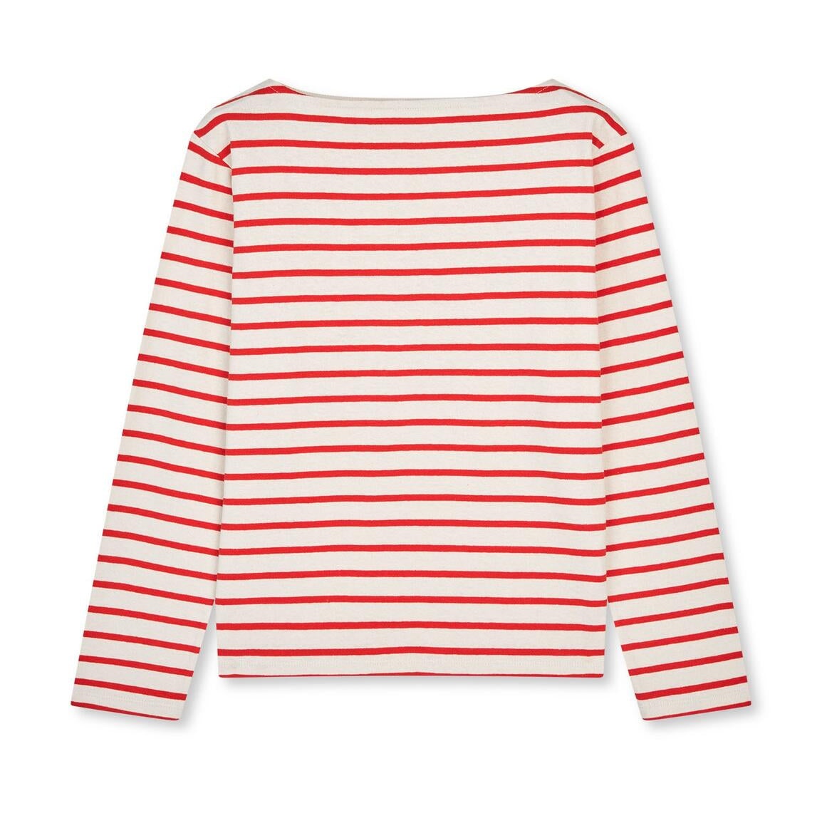 Pablo Gabi langærmet t-shirt - Vanilla Ice/Fiery Red